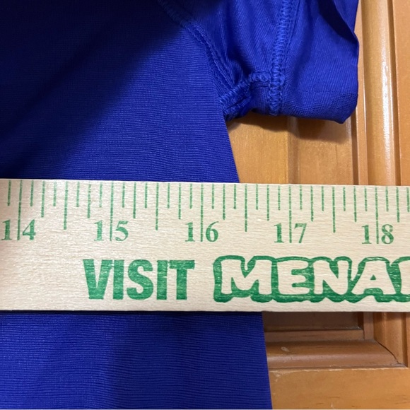 Athleta Vibrant Blue Burnout Athletic Top Size XS - Picture 5 of 5